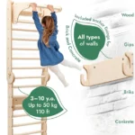 6in1-wooden-swedish-wall-climbing-ladder-for-children-swing-set-slide-board-704623