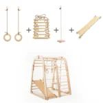 IndoorWoodenPlaygroundforChildren-6in1Playground_SwingsSet_SlideBoard